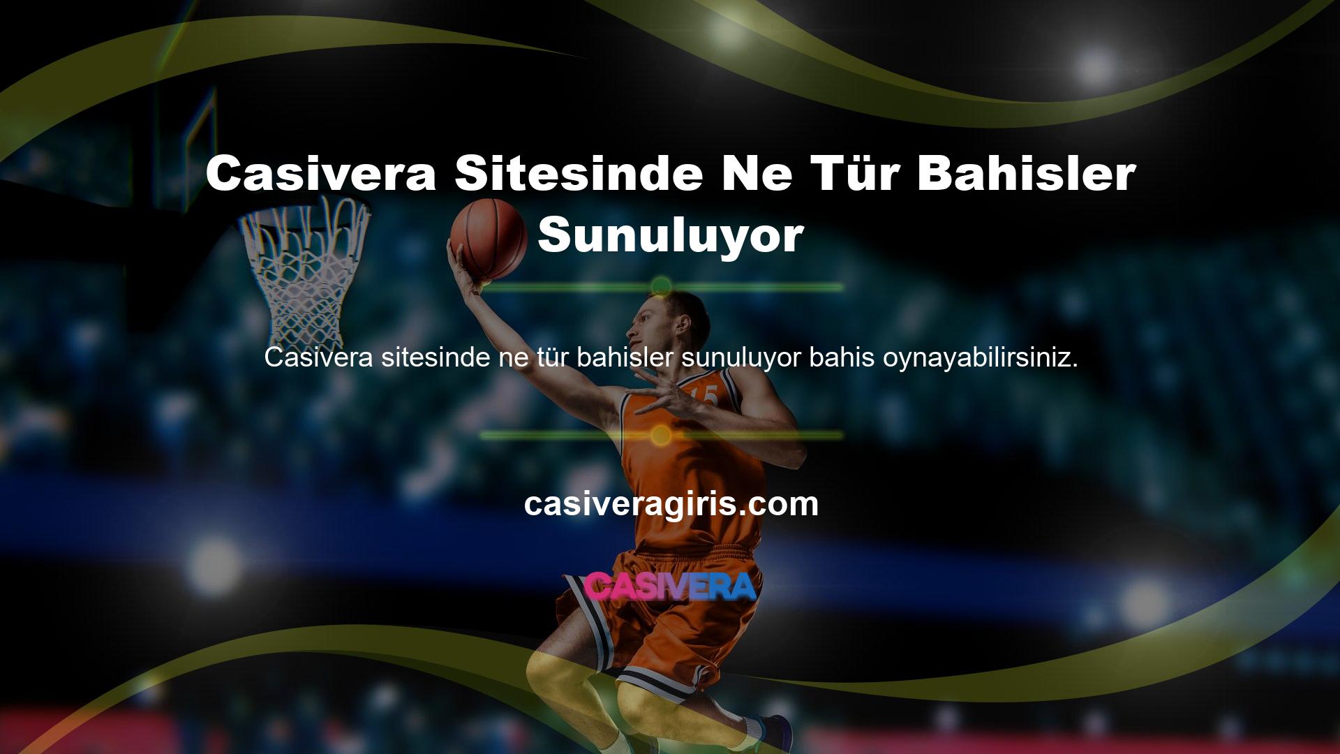 Spor bahisleri, casino, canlı bahis ve çeşitli oyun uygulamaları arasında Casivera web sitesinde sunulan bahis türleri, bahisçilere çok çeşitli seçenekler sunmaktadır