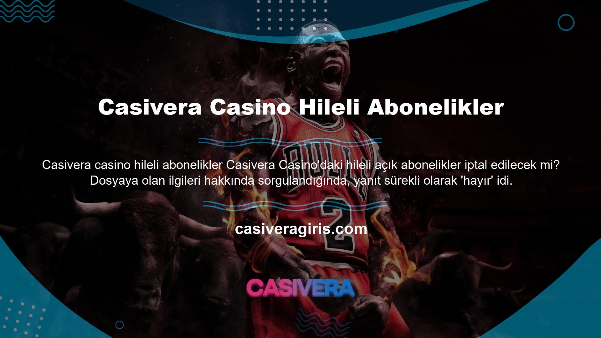 Casivera Casino'da hile